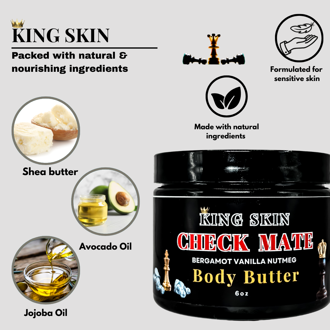 Check Mate l Bergamot Vanilla Nutmeg Body Butter