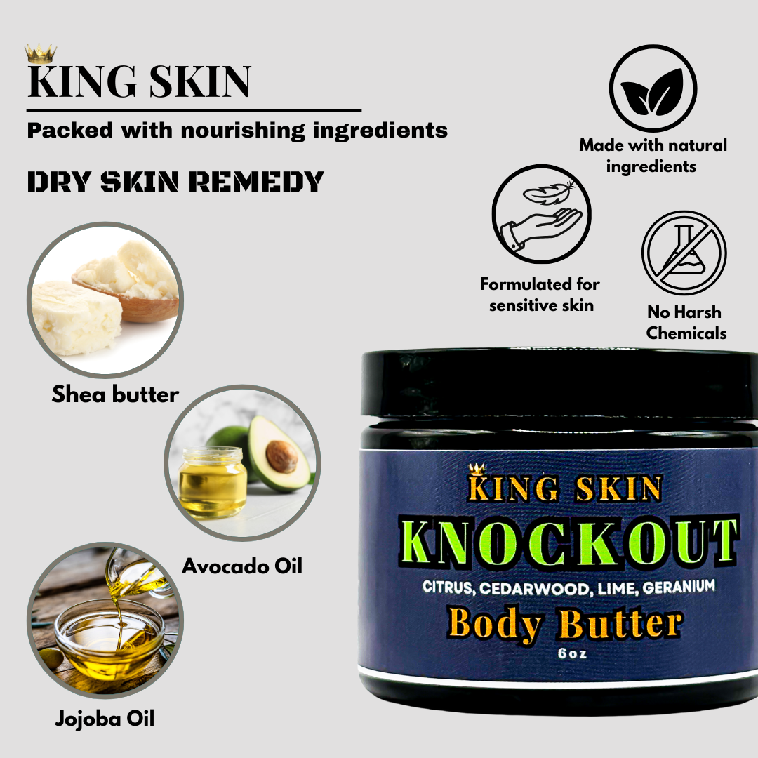 Knockout Body Butter l Notes of Geranium Sandalwood Citrus