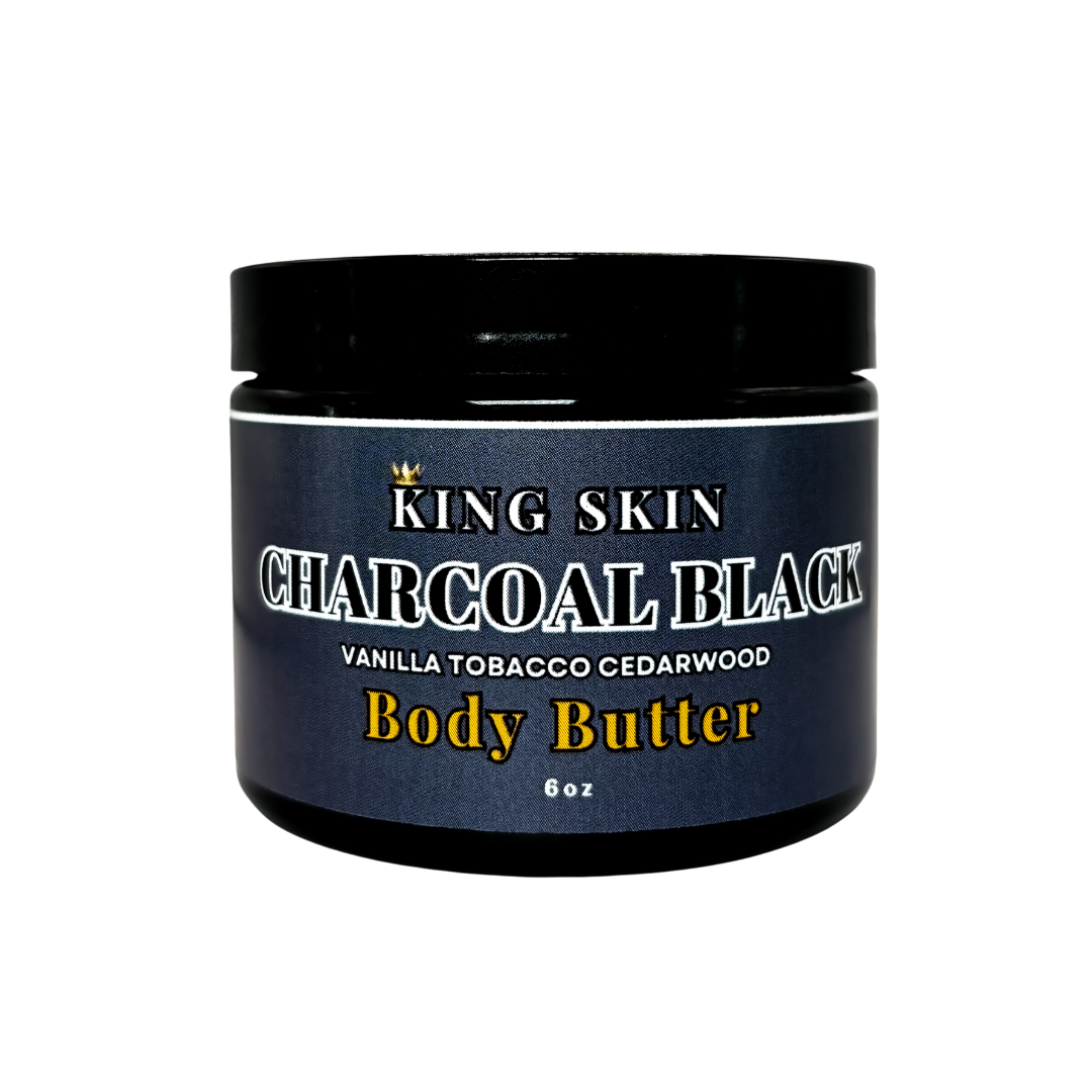 Charcoal Black Body Butter l Notes of Tobacco Vanilla Spices