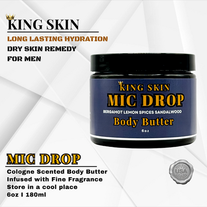 Drop the Mic Body Butter l Bergamot Lemon Sandalwood