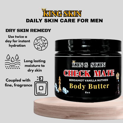 Check Mate l Bergamot Vanilla Nutmeg Body Butter