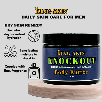 Knockout Body Butter l Notes of Geranium Sandalwood Citrus