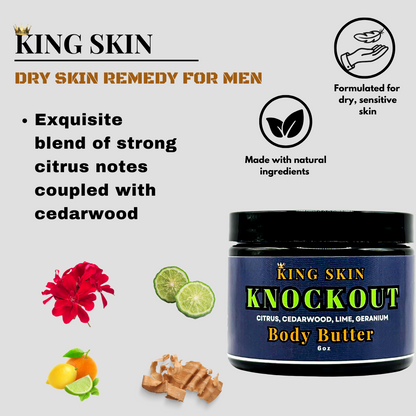 Knockout Body Butter l Notes of Geranium Sandalwood Citrus