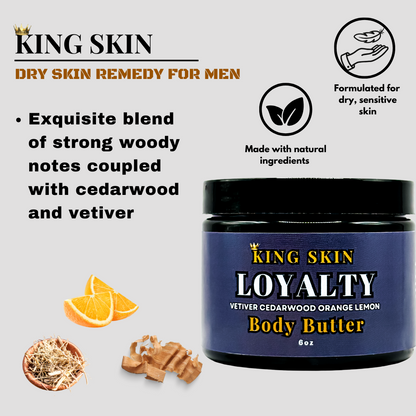 Loyalty Body Butter l Notes of Vetiver Cedarwood Lemon