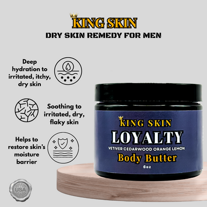 Loyalty Body Butter l Notes of Vetiver Cedarwood Lemon