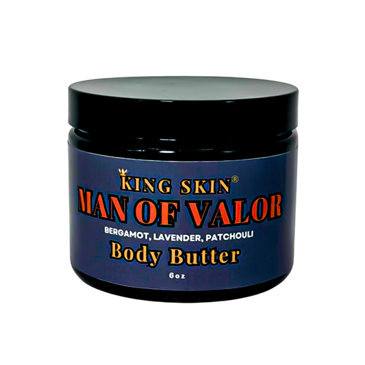 Man of Valor l King Skin ® Body Butter l Patchouli Bergamot Rosemary Fragrance Notes