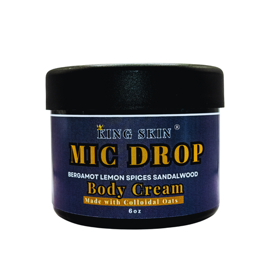 Mic Drop l King Skin ® Body Cream l Bergamot Lemon Sandalwood